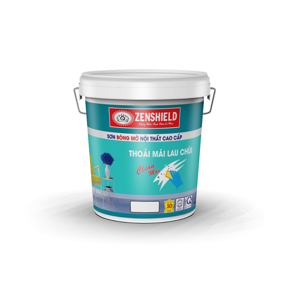 ZENSHIELD - Sơn bóng mờ thoải mái lau chùi nội thất