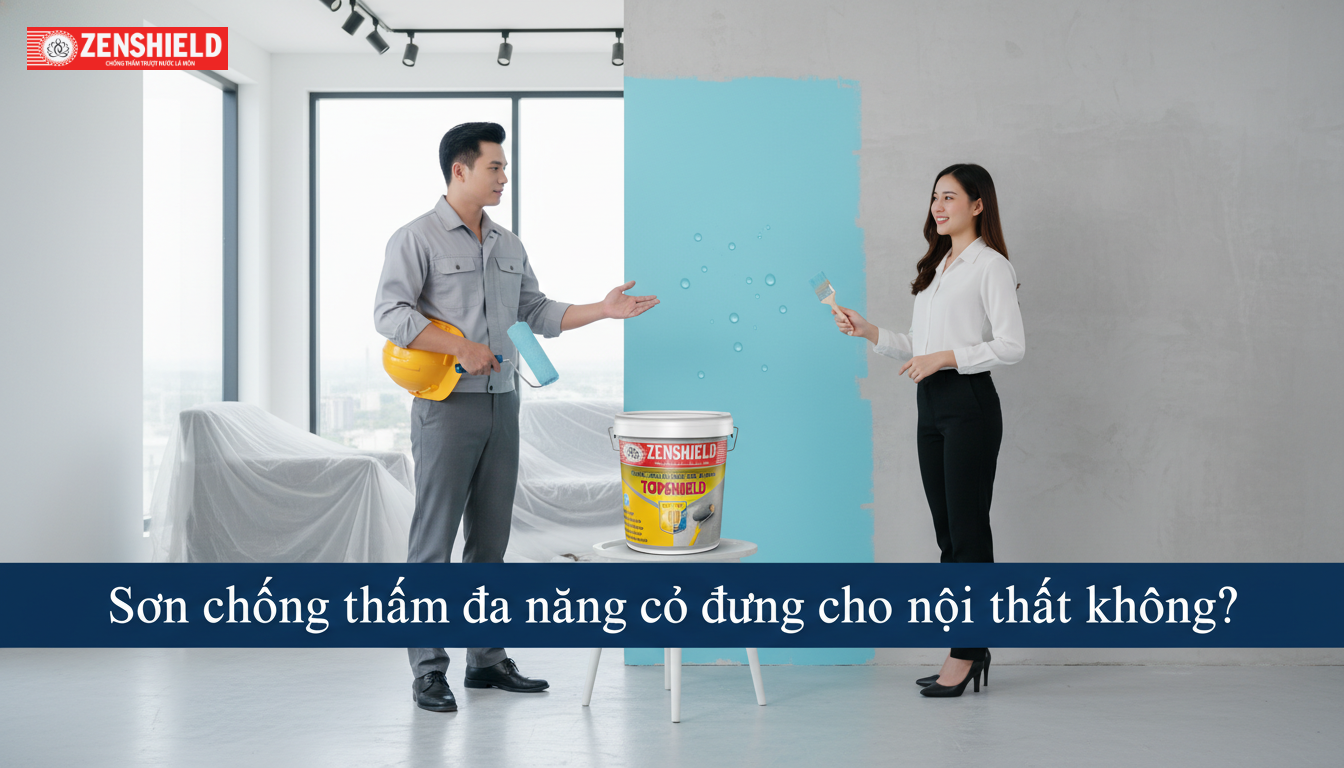 Sơn chống thấm đa năng có dùng cho nội thất được không?