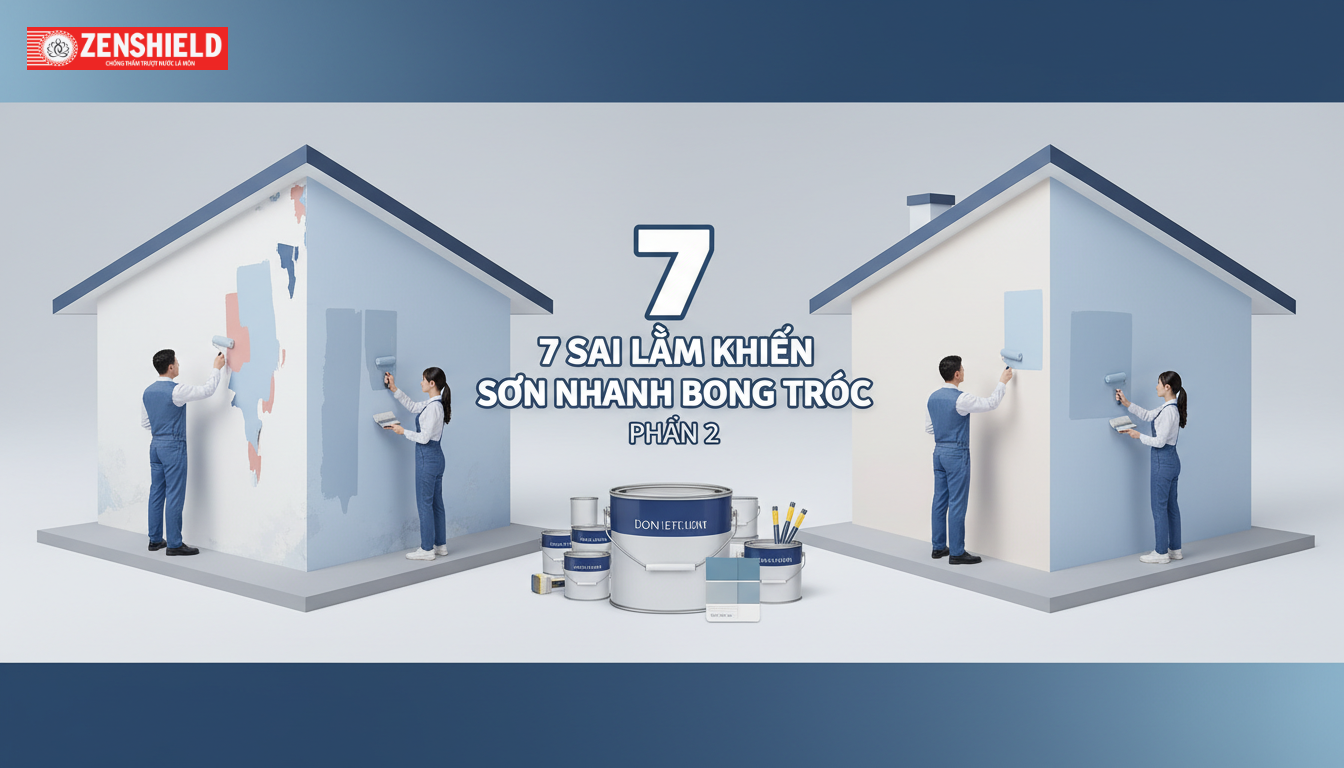 7 sai lầm khiến sơn nhanh bong tróc