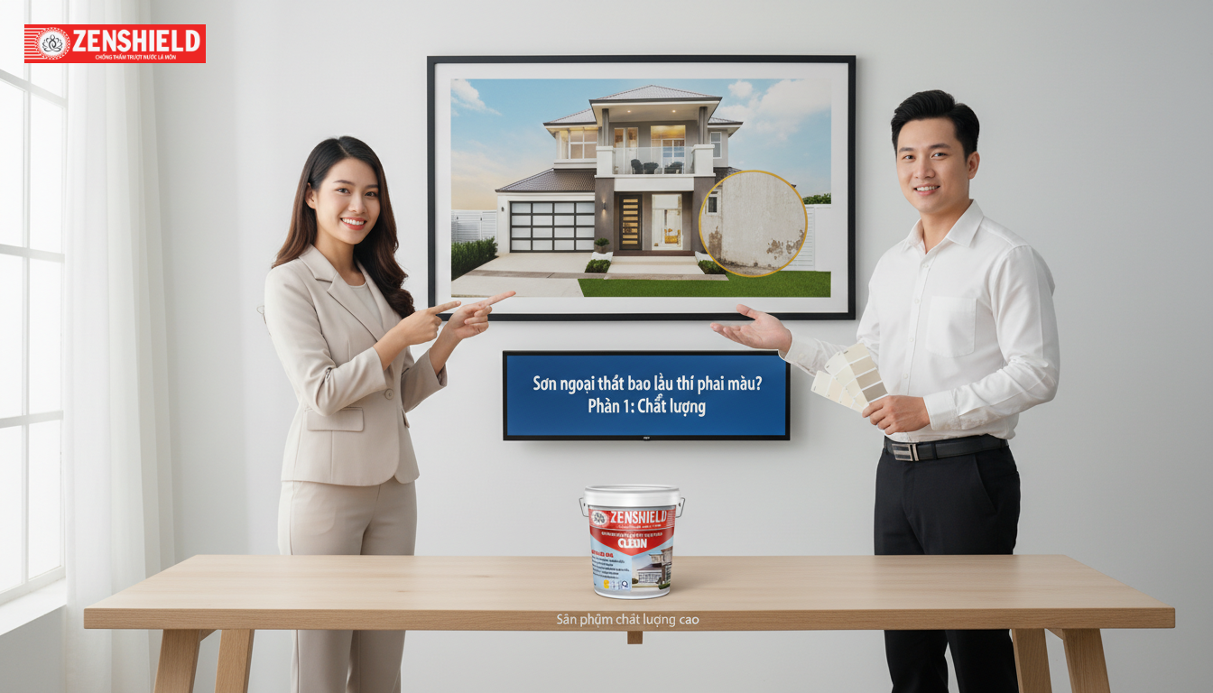 Sơn ngoại thất bao lâu thì phai màu?