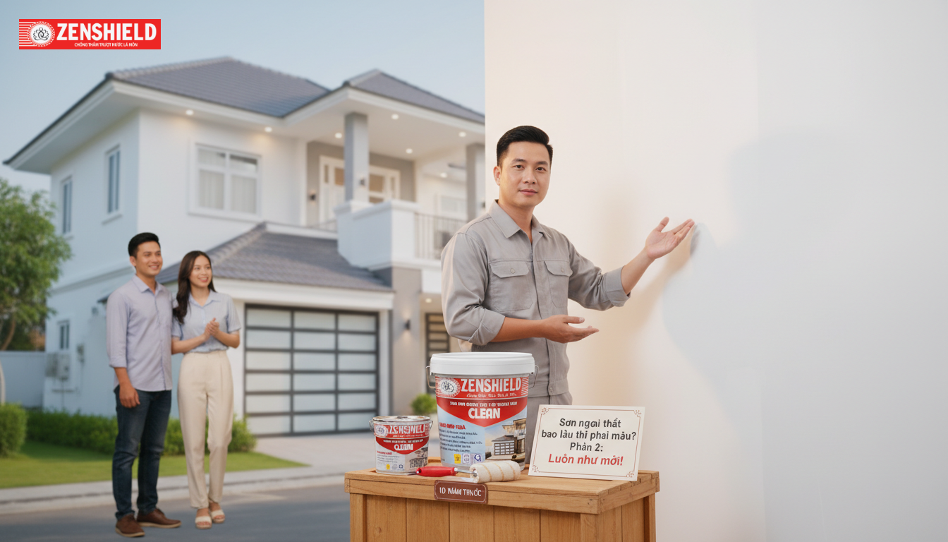 Sơn ngoại thất bao lâu thì phai màu?