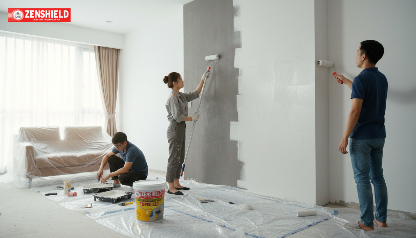 Sơn chống thấm đa năng có dùng cho nội thất được không?