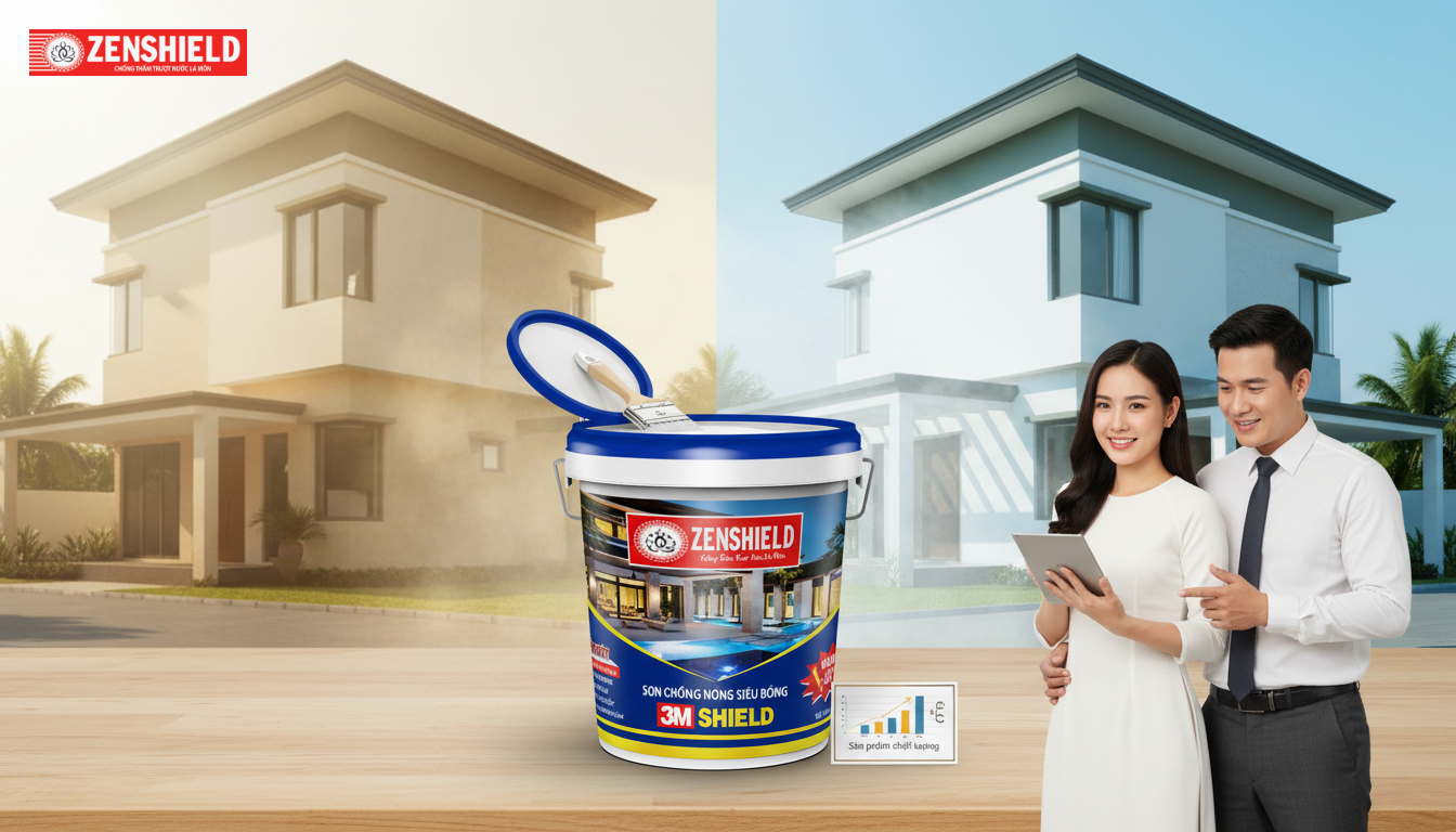 Nhà hướng Tây nên chọn sơn gì để giảm nóng?