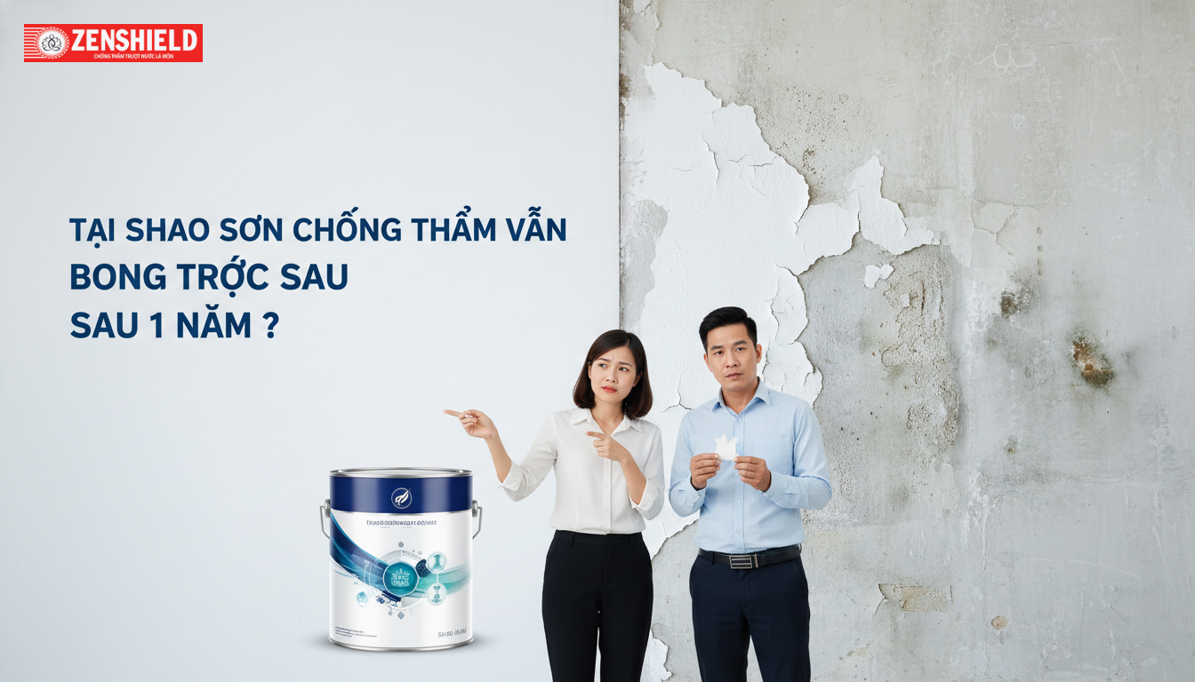 Tại sao sơn chống thấm vẫn bong tróc sau 1 năm? Nguyên nhân và Giải pháp