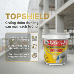 Alternative view of TOPSHIELD - Chống thấm đa năng sàn mái, vách tường